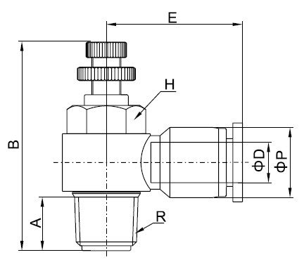 PSC,SPEED CONTROLLER, Pneumatic Fittings with NPT and BSPT thread, Air Fittings, one touch tube fittings, Pneumatic Fitting, Nickel Plated Brass Push in Fittings